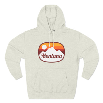 Buy oatmeal-heather Premium Montana Hoodie - Retro Unisex Sweatshirt
