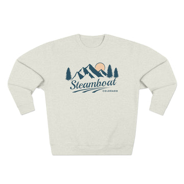 Buy oatmeal-heather Premium Steamboat, Colorado Sweatshirt - Unisex Sweatshirt