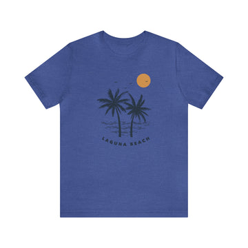 Buy heather-true-royal Laguna Beach, California T-Shirt - Retro Unisex Laguna Beach Shirt