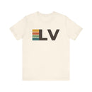 Las Vegas, Nevada tee - LV t shirt retro stripes-1