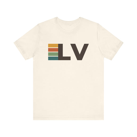 Las Vegas, Nevada tee - LV t shirt retro stripes
