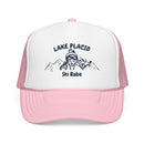 Lake Placid, New York Ski Babe Trucker Hat — Foam Mesh Cap-1