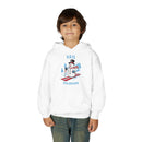 Vail, Colorado Youth Hoodie - Skiing Snowman Kids Vail Hooded Sweatshirt-6