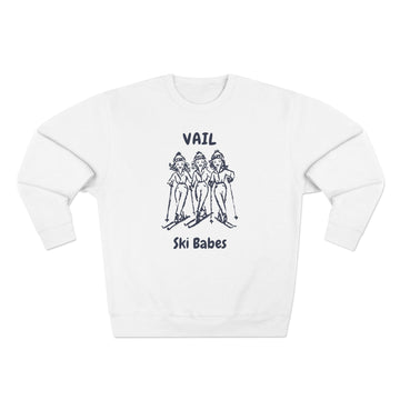 Premium Vail, Colorado Ski Babes Sweatshirt - 0