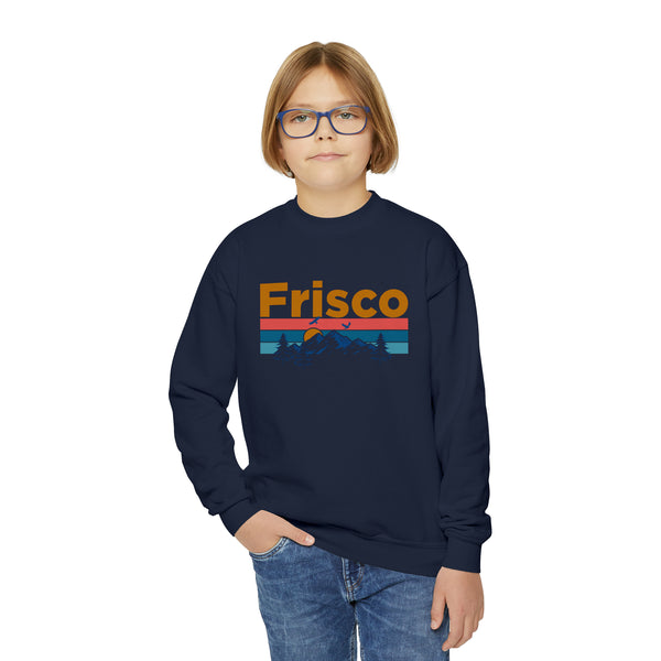 Frisco, Colorado Youth Sweatshirt - Unisex Kid's Frisco Crewneck Sweatshirt