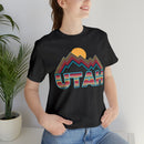 Utah T Shirt Retro Mountain - Unisex Utah Shirt-49