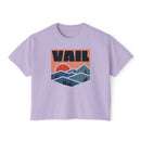 Women's Vail, Colorado Boxy Graphic Tee - Slightly Cropped-5