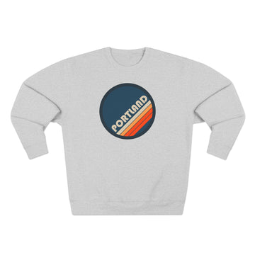 Premium Portland, Oregon Sweatshirt - Retro Unisex Premium Oregon Sweatshirt - 0
