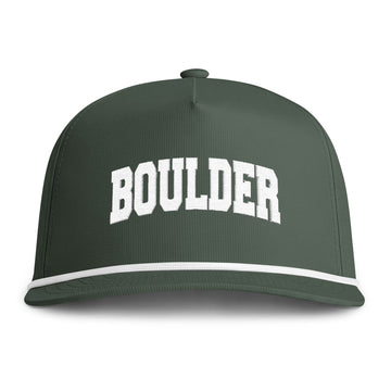 Buy moss Boulder, Colorado Embroidered Rope Hat - Vintage Sunwashed Rope Cap, Comfort Colors