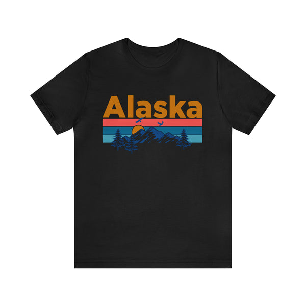 Alaska T-Shirt - Mountain Sunset Unisex Alaska Shirt