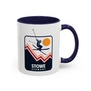 Stowe, Vermont Retro Snow Skiing Mountain 11 oz Mug, Ski Lodge Decor Coffee Cup, Mountain Lover Gift, Retro Skiing Mug-7