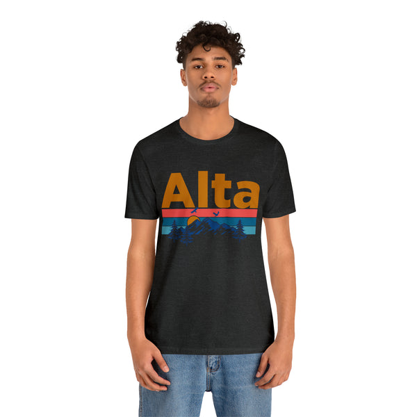 Alta, Utah Shirt - Mountain Sunset Unisex Alta T-Shirt