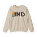 Indianapolis, Indiana IND Retro Stripe Sweatshirt-2