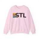 St. Louis, Missouri STL Retro Stripe Sweatshirt-5