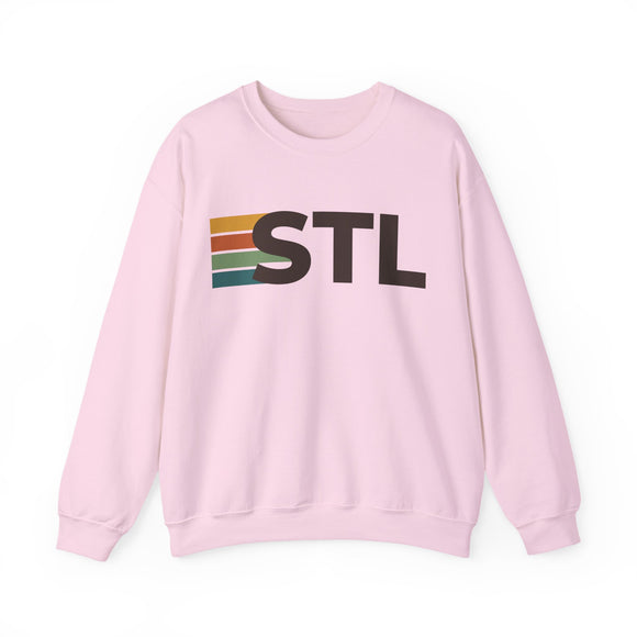 St. Louis, Missouri STL Retro Stripe Sweatshirt