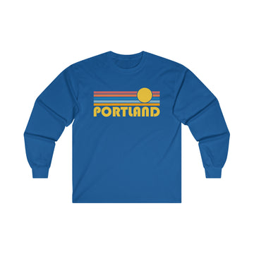 Portland, Oregon Long Sleeve Shirt - Retro Unisex Shirt