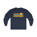 Portland, Oregon Long Sleeve Shirt - Retro Unisex Shirt-6