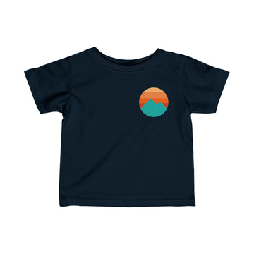 Colorado Retro Mountain Baby Tee, Infant T-Shirt, Vintage Colorado Mountains Kids Top, Baby Shower Gift - 0