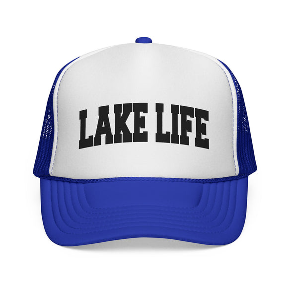 Lake Life Retro Collegiate Style Trucker Hat