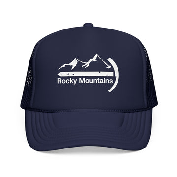 Buy dark-navy Rocky Mountains Trucker Hat - Idaho Cap
