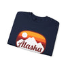 Alaska Sweatshirt - Unisex Retro Ombre Alaska Crewneck Sweatshirt