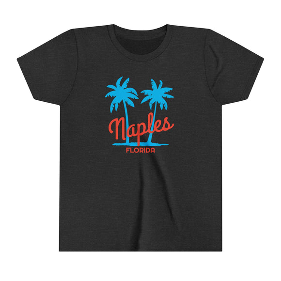 Naples, Florida Youth Shirt - Retro Palm Tree Naples Kid's T-Shirt