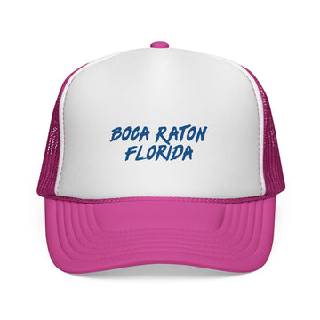 Buy pink Boca Raton Trucker Cap | Florida Hat