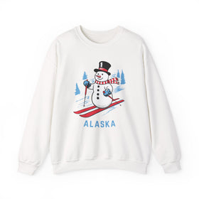 Alaska Sweatshirt - Ski Snowman Graphic Crewneck