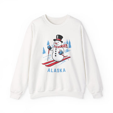 Alaska Sweatshirt - Ski Snowman Graphic Crewneck