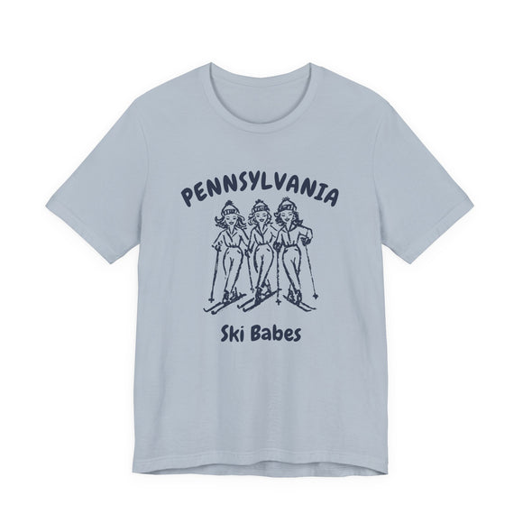 Pennsylvania Ski Babes T‑Shirt — Retro Skiing Graphic Tee