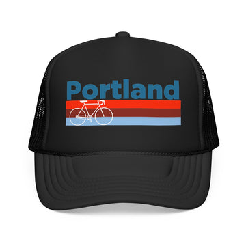 Portland, Oregon Trucker Hat - Foam Portland Bike Cap - 0