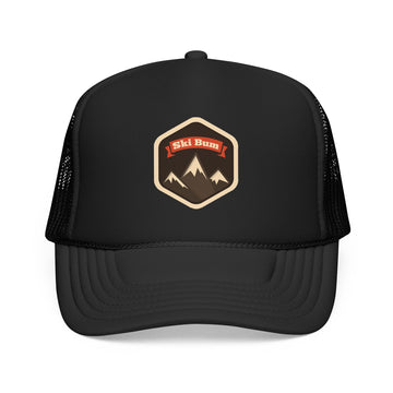 Ski Bum Trucker Hat - Ski Bum Foam Mountain Cap