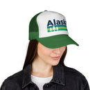 Alaska Retro Trees Trucker Hat - Vintage Style Alaska Cap-10