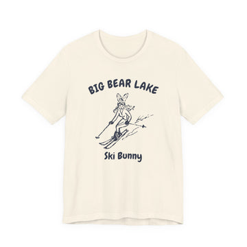 Big Bear Lake, California Ski Bunny T‑Shirt — Retro Skiing Graphic Tee