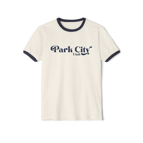 Park City, Utah Cotton Ringer Graphic Tee - Unisex Park City T Shirt, Vintage Style Tee, Men's/Women's Tee