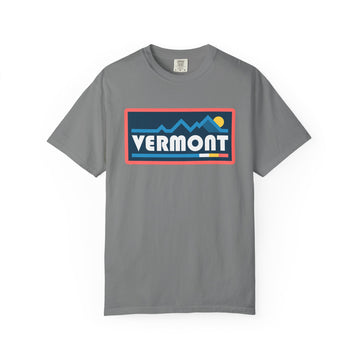 Buy grey Vermont Graphic Tee, Comfort Colors Retro Mountain Unisex T shirt