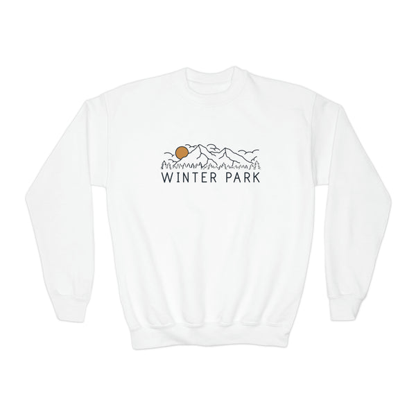 Winter Park Youth Sweatshirt - Unisex Kid's Winter Park Crewneck Sweatshirt