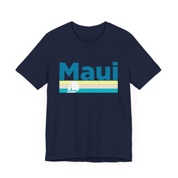Maui, Hawaii T Shirt - Sailboat Graphic Tee