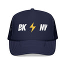 Brooklyn, New York Retro Trucker Hat - Lightning Foam Cap-2