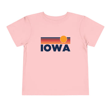 Buy pink Iowa Toddler T-Shirt - Retro Sun Tee