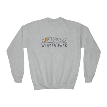 Winter Park Youth Sweatshirt - Unisex Kid's Winter Park Crewneck Sweatshirt