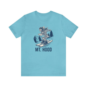 Mt Hood, Oregon T-Shirt - Skeleton Skier Unisex Mt Hood Shirt