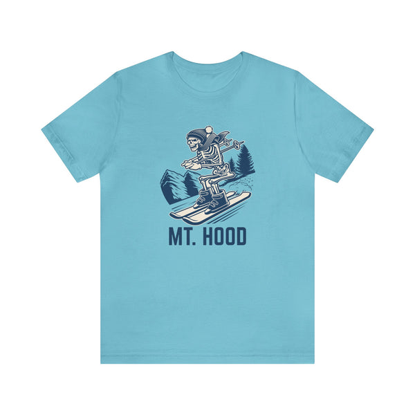 Mt Hood, Oregon T-Shirt - Skeleton Skier Unisex Mt Hood Shirt