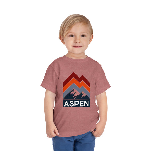 Aspen, Colorado Toddler T-Shirt - Retro Palm Tree Toddler Aspen Shirt