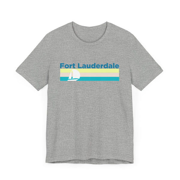 Fort Lauderdale, Florida T Shirt - Sailboat Graphic Tee