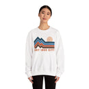 Salt Lake City, Utah Sweatshirt Retro Mountains, Salt Lake City Unisex Graphic Crewneck-9