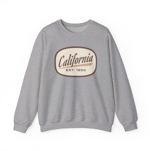 California Sweatshirt - Unisex Retro California Crewneck Sweatshirt