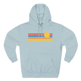 Buy blue-mist Anna Maria Island, Florida Hoodie - Retro Sun Unisex Sweatshirt