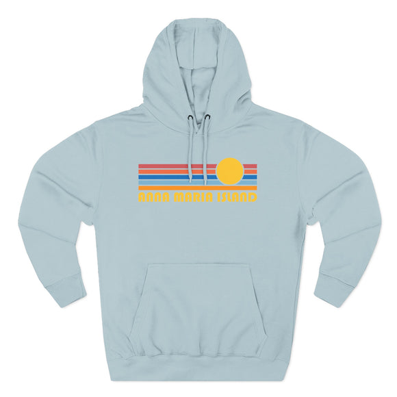 Anna Maria Island, Florida Hoodie - Retro Sun Unisex Sweatshirt
