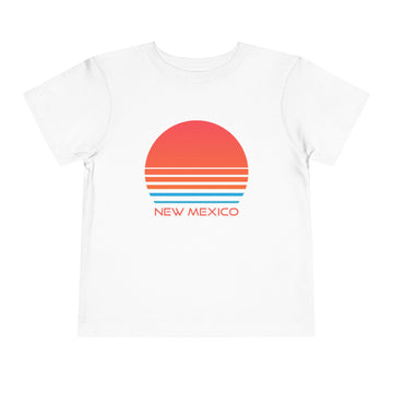 New Mexico Toddler T-Shirt - Retro 80s Unisex Toddler New Mexico Shirt - 0